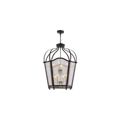 Citadel 10 Light 33" Wide Taper Candle Pendant
