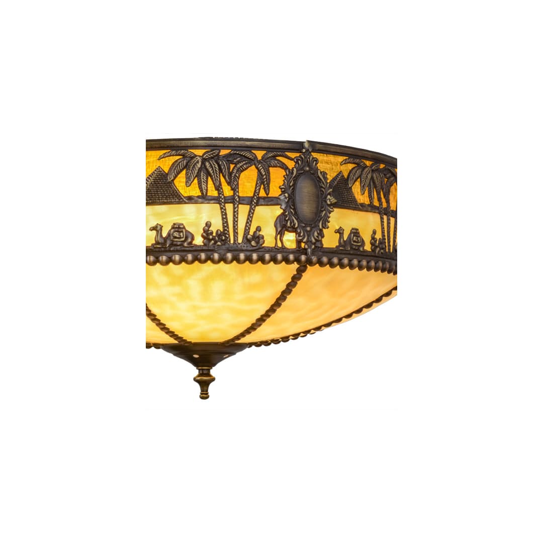 Camel 3 Light 16" Wide Flush Mount Bowl Ceiling Fixture