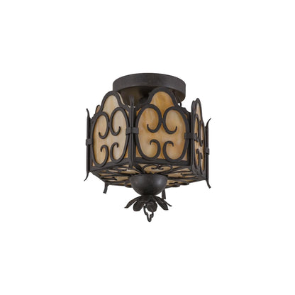 Radha 11" Wide Semi-Flush Drum Ceiling Fixture