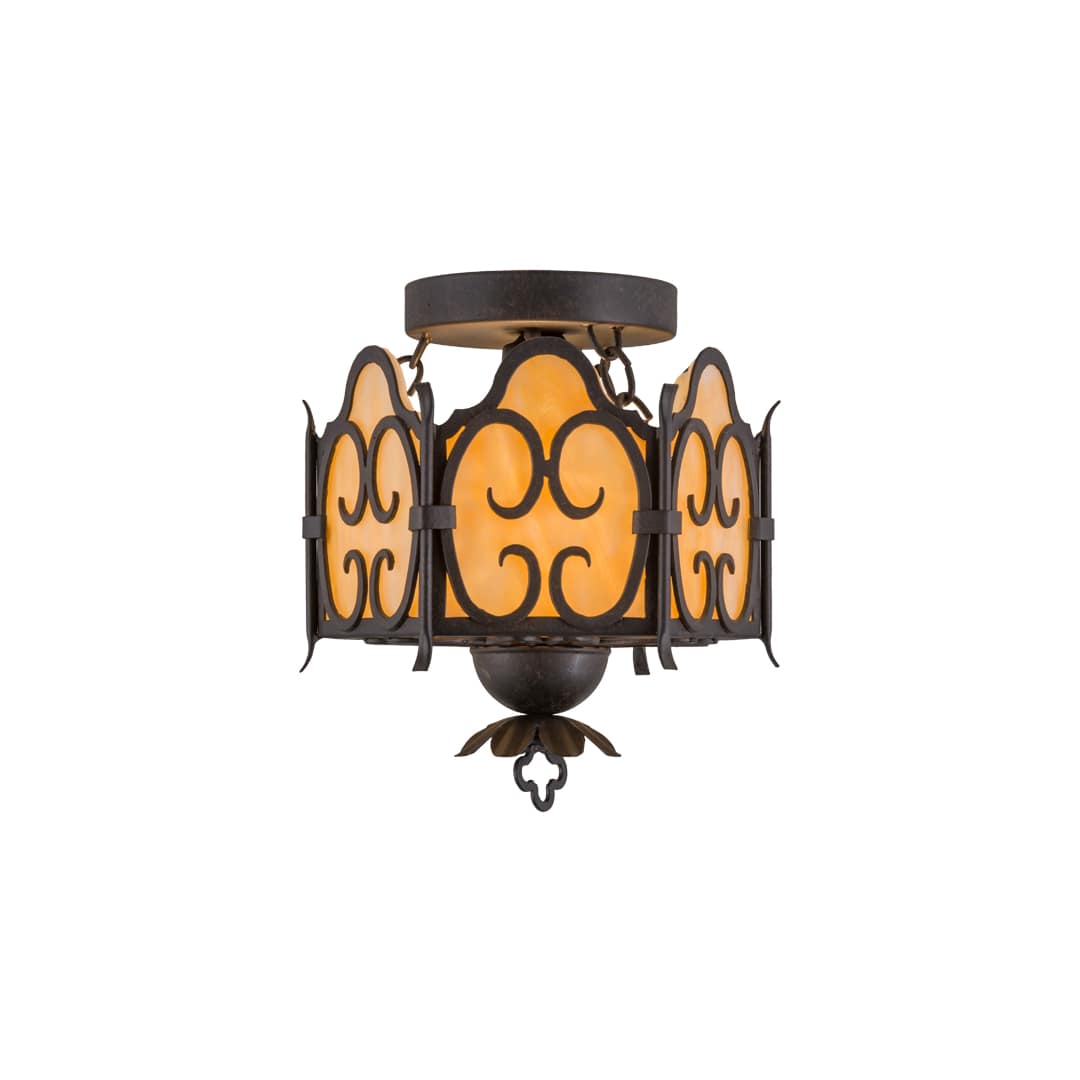 Radha 11" Wide Semi-Flush Drum Ceiling Fixture