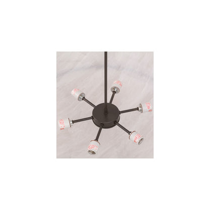 Ceres 6 Light 50" Wide Semi-Flush Bowl Ceiling Fixture - Timeless Bronze Finish