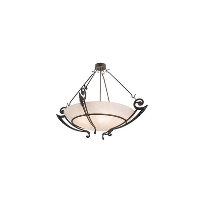 Ceres 6 Light 50" Wide Semi-Flush Bowl Ceiling Fixture - Timeless Bronze Finish