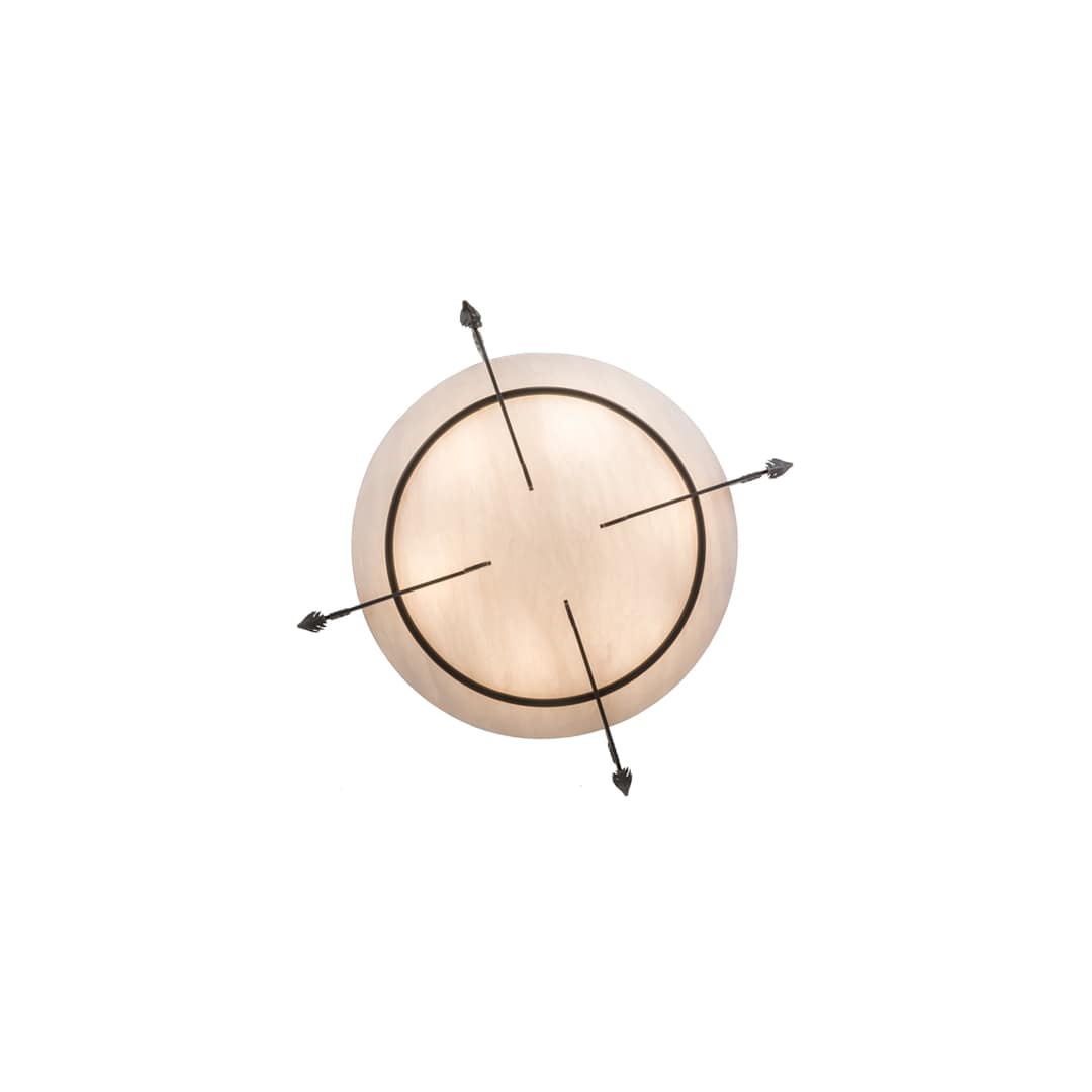 Ceres 6 Light 50" Wide Semi-Flush Bowl Ceiling Fixture - Timeless Bronze Finish