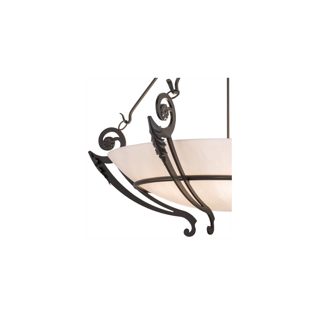 Ceres 6 Light 50" Wide Semi-Flush Bowl Ceiling Fixture - Timeless Bronze Finish