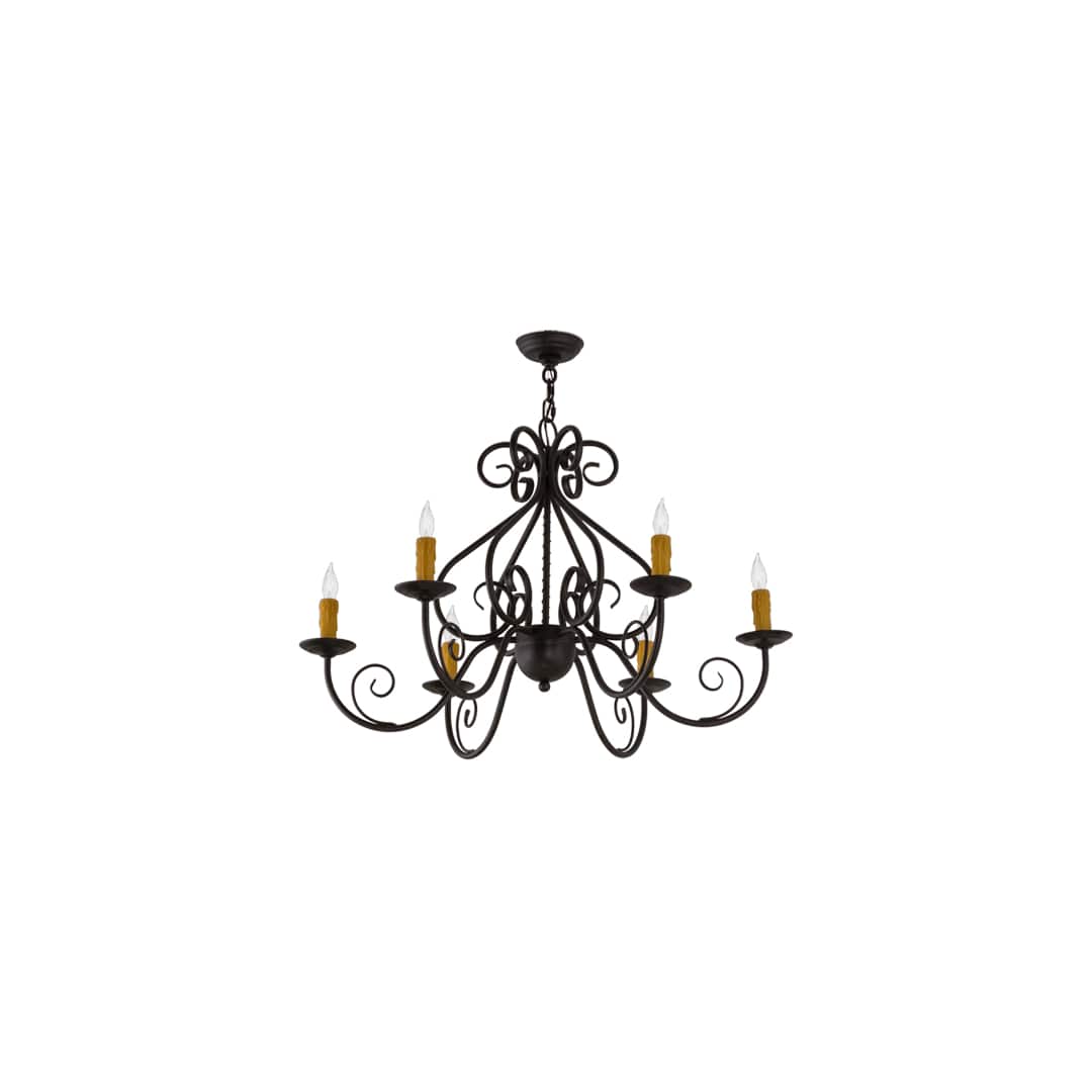 Jenna 6 Light 36" Wide Taper Candle Style Chandelier