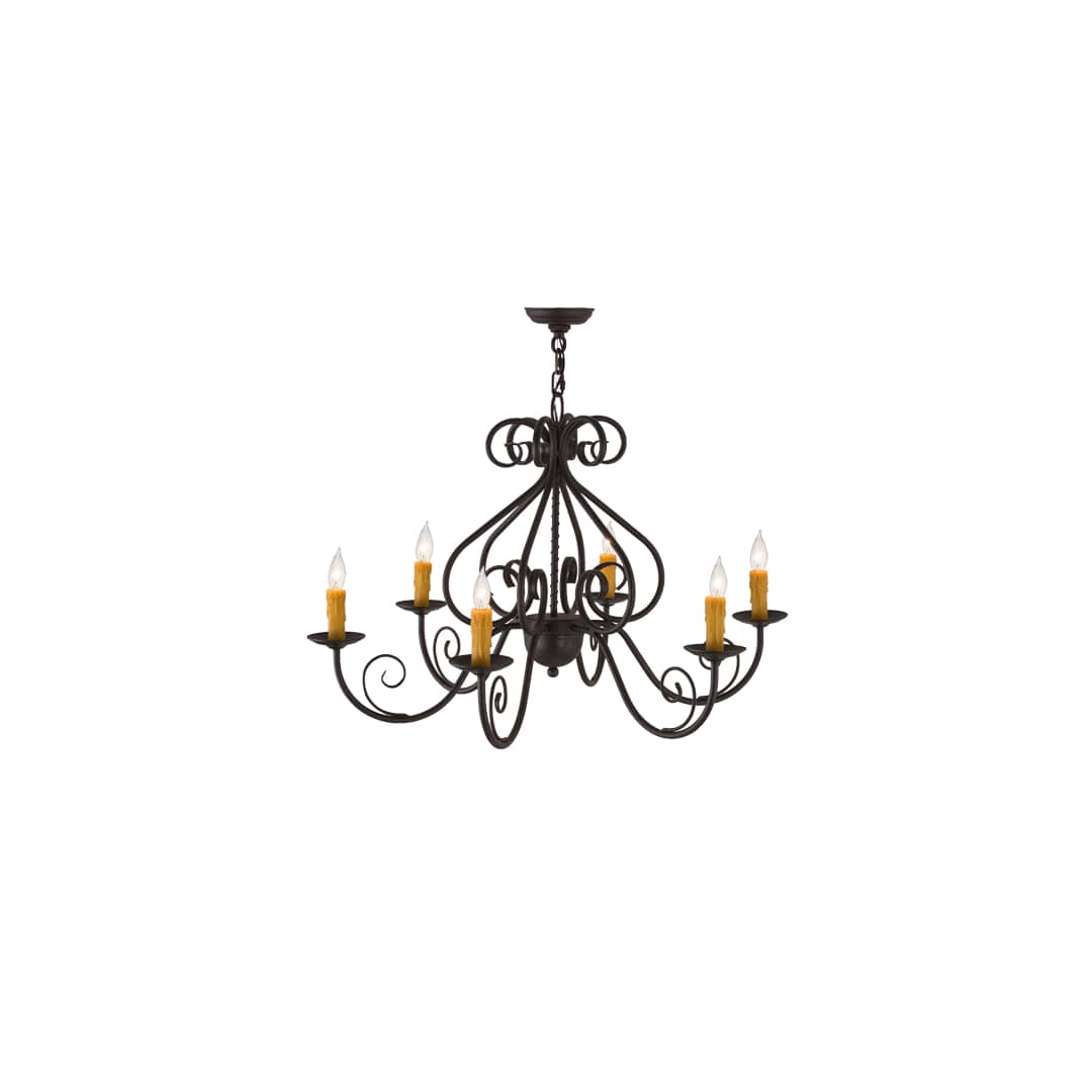 Jenna 6 Light 36" Wide Taper Candle Style Chandelier