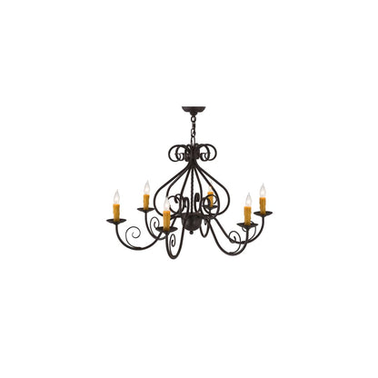 Jenna 6 Light 36" Wide Taper Candle Style Chandelier