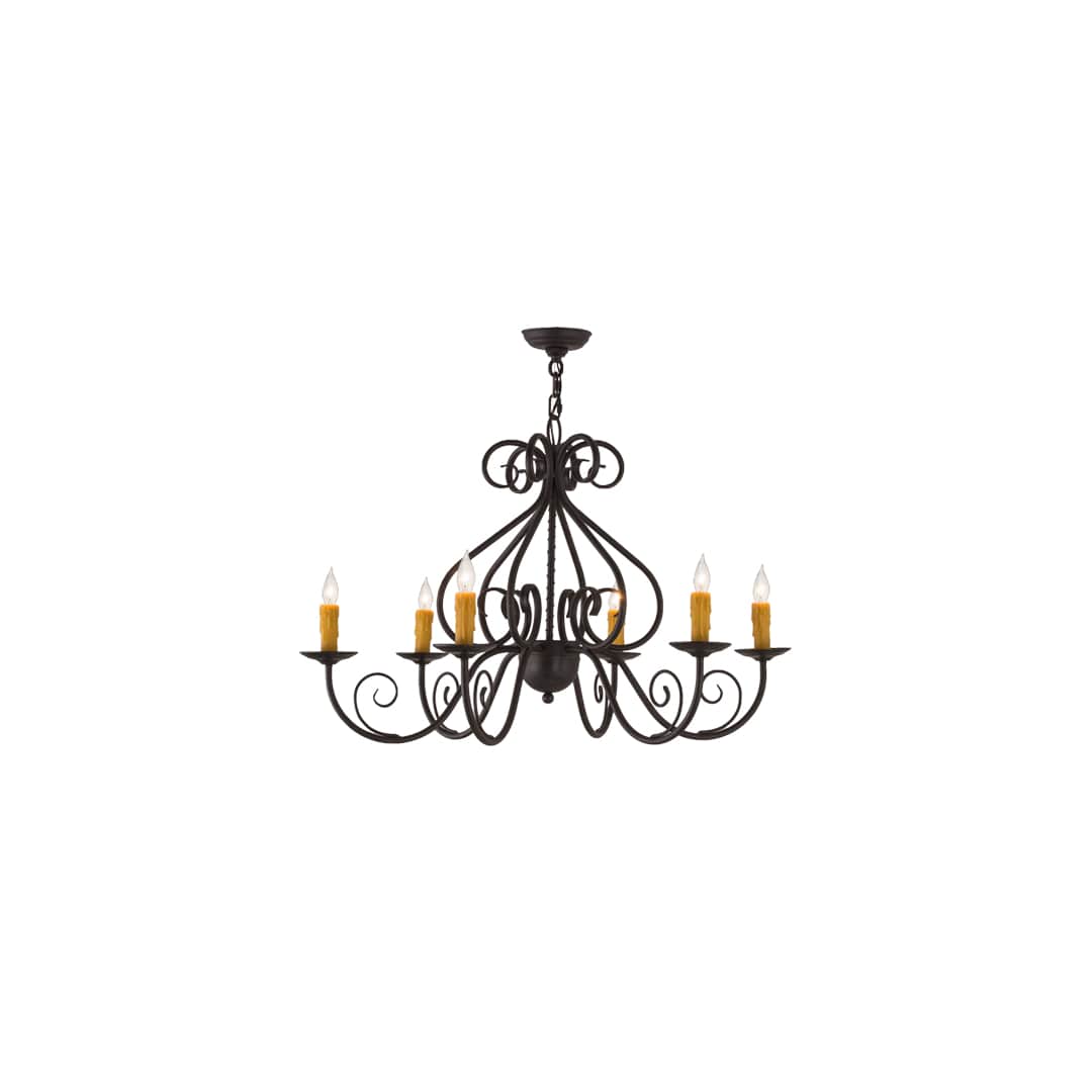 Jenna 6 Light 36" Wide Taper Candle Style Chandelier