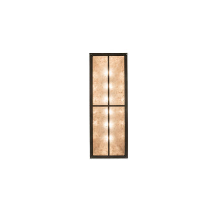 Tri-Panel 6 Light 17" Wide Linear Pendant