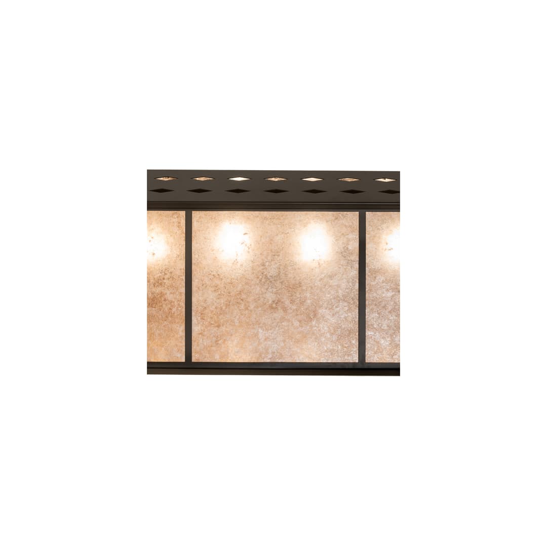 Tri-Panel 6 Light 17" Wide Linear Pendant