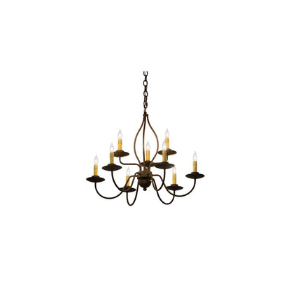 Earl 9 Light 28" Wide Taper Candle Style Chandelier