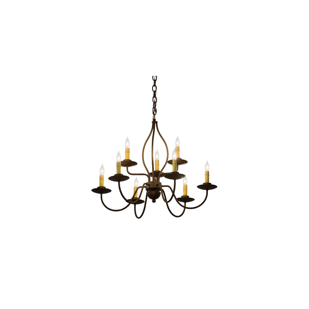 Earl 9 Light 28" Wide Taper Candle Style Chandelier