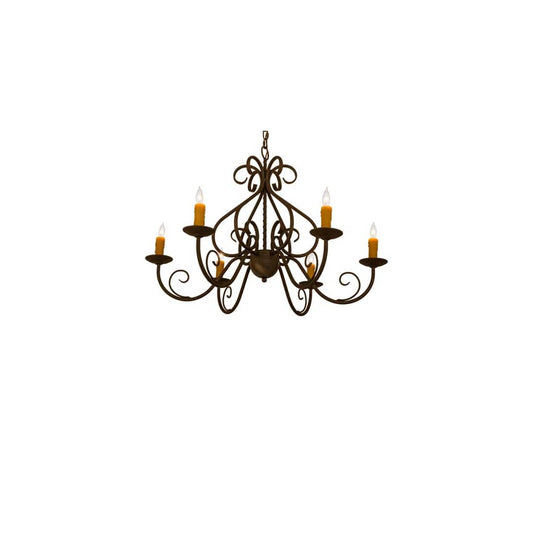 Jenna 6 Light 36" Wide Taper Candle Style Chandelier