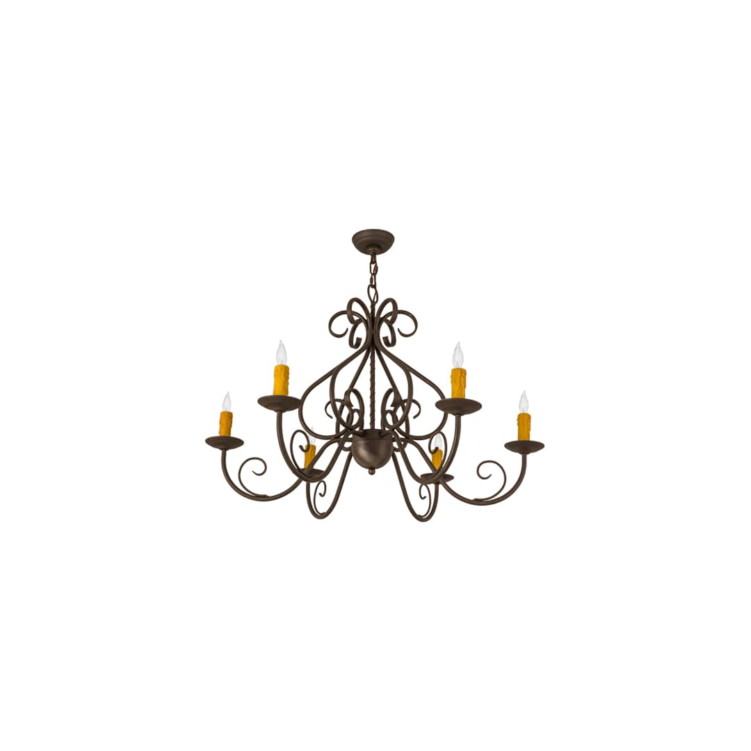 Jenna 6 Light 36" Wide Taper Candle Style Chandelier