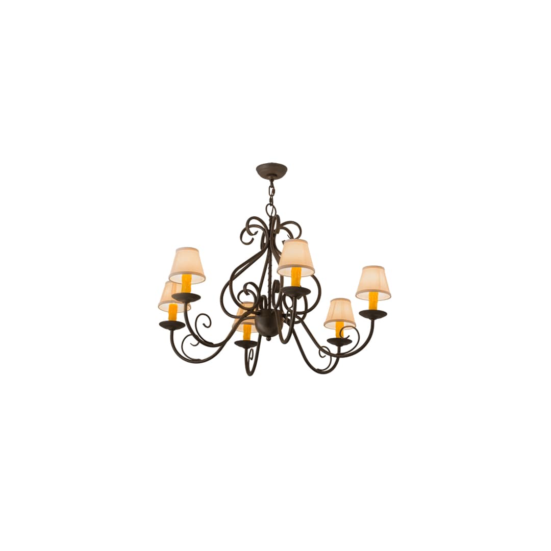 Jenna 6 Light 37" Wide Chandelier