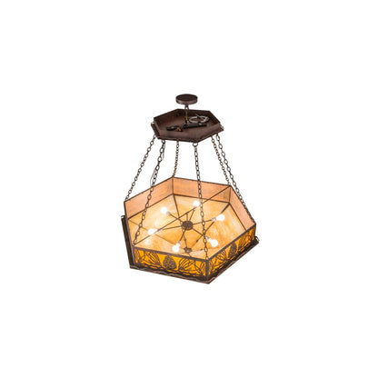 Mountain Pine 6 Light 51" Wide Pendant
