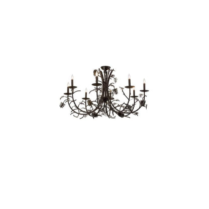 Pinecone 8 Light 42" Wide Semi-flush Ceiling Fixture