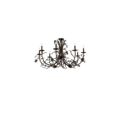 Pinecone 8 Light 42" Wide Semi-flush Ceiling Fixture