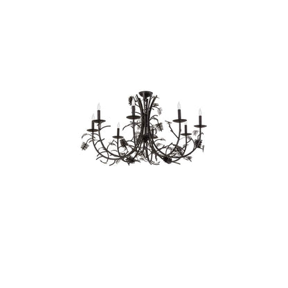 Pinecone 8 Light 42" Wide Semi-flush Ceiling Fixture