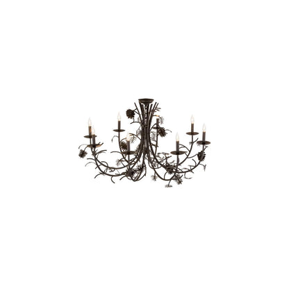 Pinecone 8 Light 42" Wide Semi-flush Ceiling Fixture