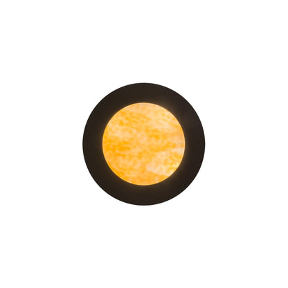 Pomona 4 Light 18" Wide Semi-Flush Drum Ceiling Fixture with Beige Glass Shade - Craftsman Brown Finish