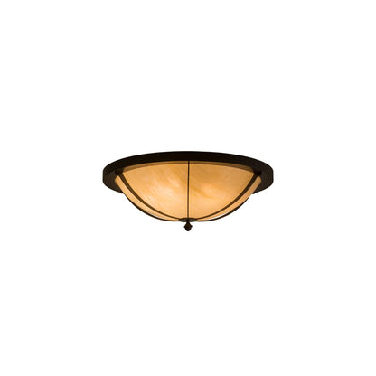Dominga 6 Light 30" Wide Flush Mount Bowl Ceiling Fixture - Timeless Bronze Finish