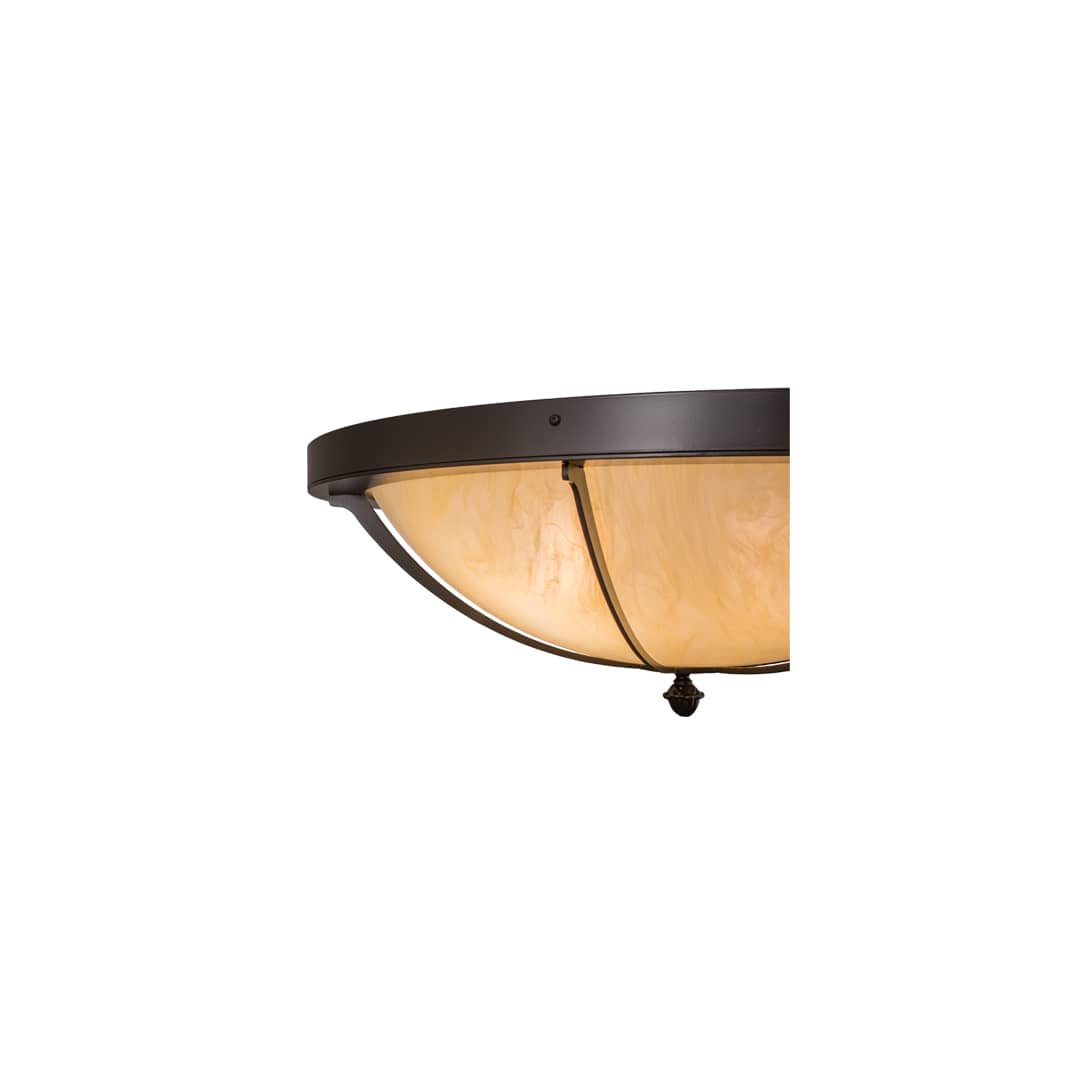 Dominga 6 Light 30" Wide Flush Mount Bowl Ceiling Fixture - Timeless Bronze Finish