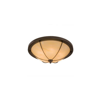 Dominga 6 Light 30" Wide Flush Mount Bowl Ceiling Fixture - Timeless Bronze Finish