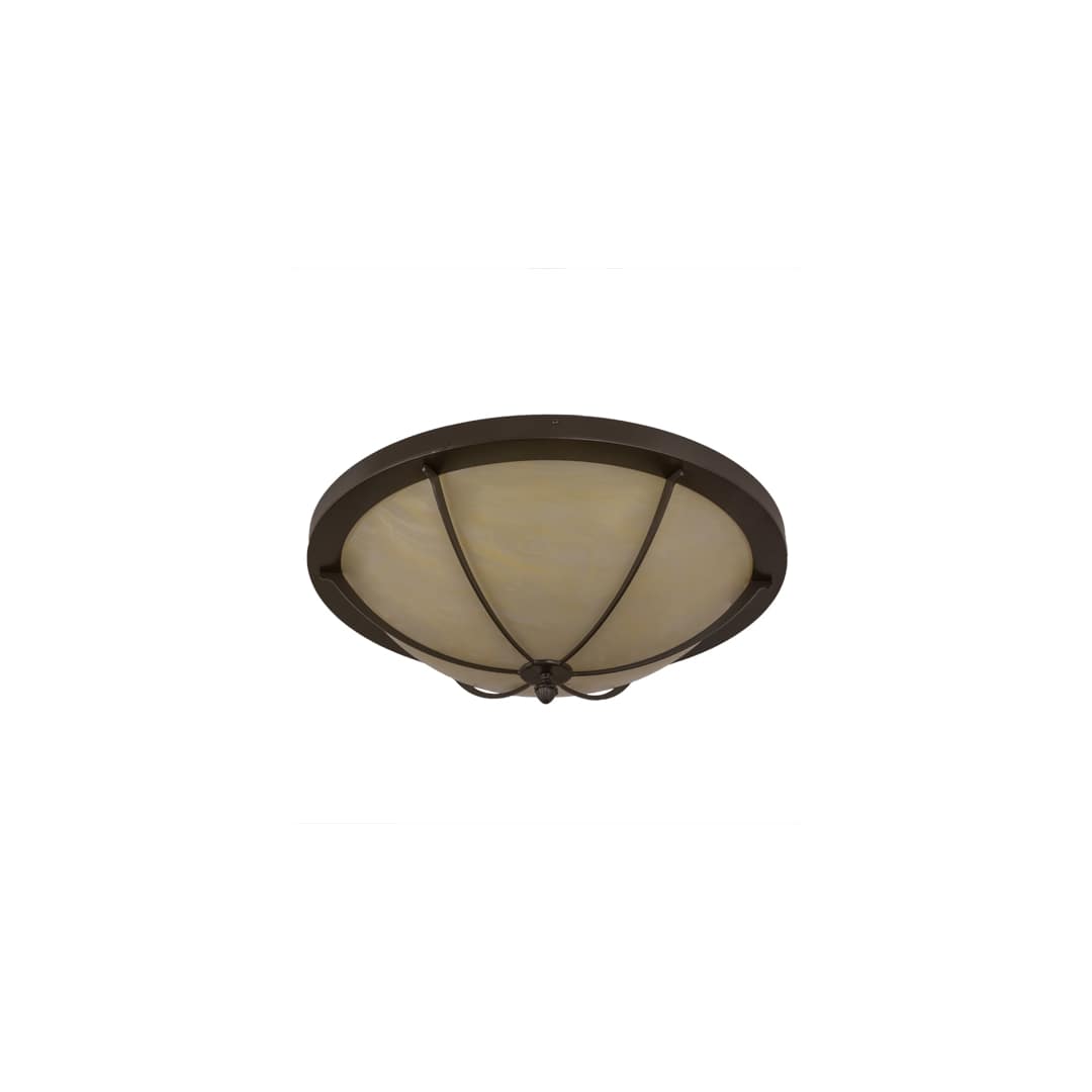 Dominga 6 Light 30" Wide Flush Mount Bowl Ceiling Fixture - Timeless Bronze Finish
