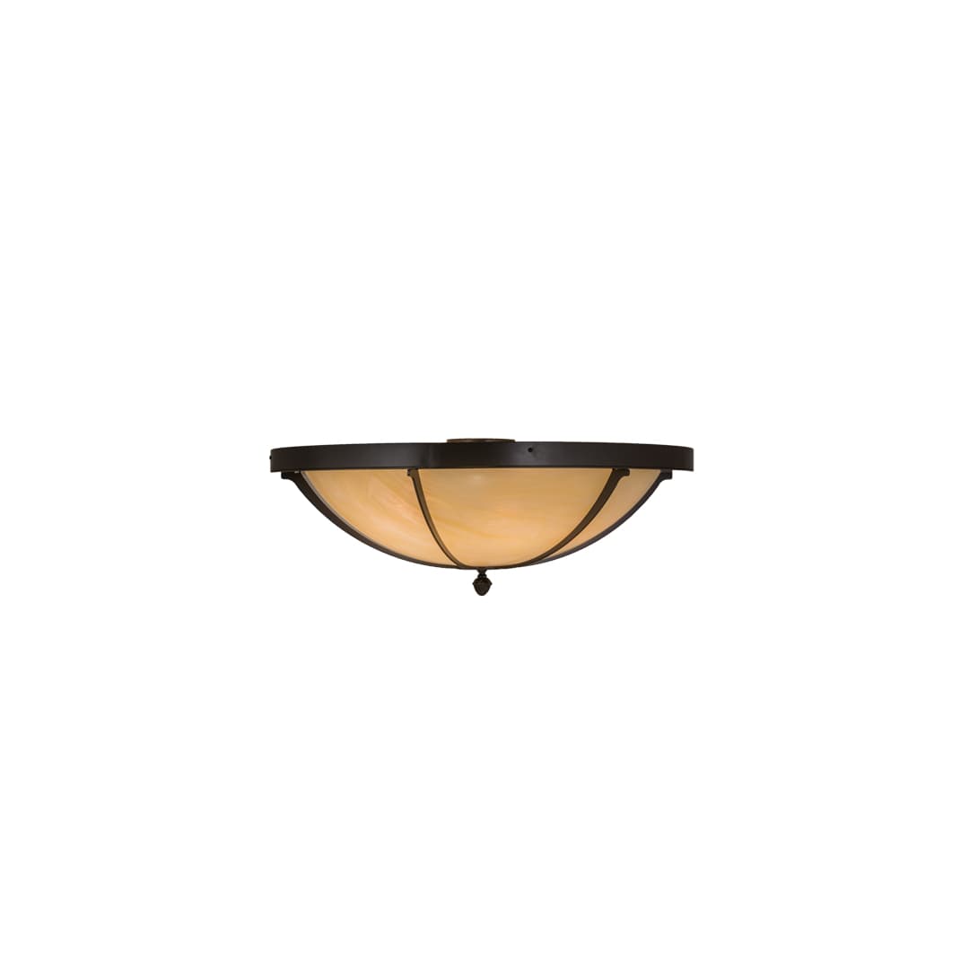 Dominga 6 Light 30" Wide Flush Mount Bowl Ceiling Fixture - Timeless Bronze Finish