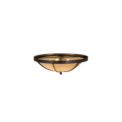 Dominga 6 Light 30" Wide Flush Mount Bowl Ceiling Fixture - Timeless Bronze Finish