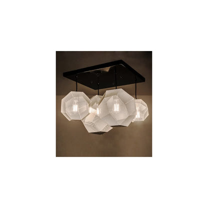 Nidos Struttura 4 Light 30" Wide Abstract Multi Light Pendant