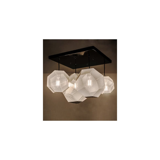 Nidos Struttura 4 Light 30" Wide Abstract Multi Light Pendant