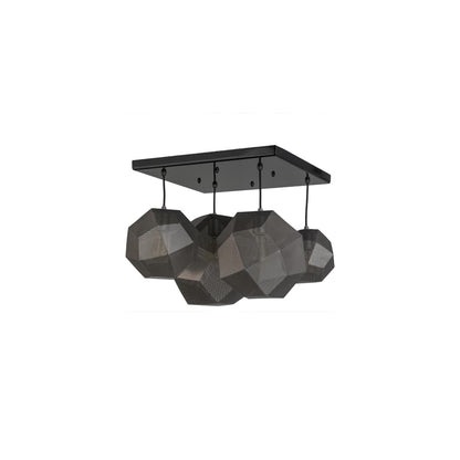 Nidos Struttura 4 Light 30" Wide Abstract Multi Light Pendant