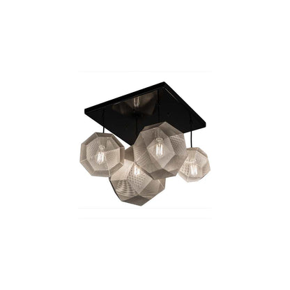 Nidos Struttura 4 Light 30" Wide Abstract Multi Light Pendant