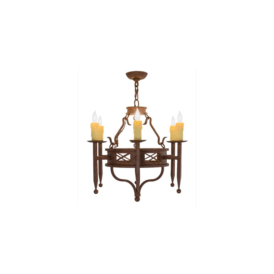 Jasmine 6 Light 24" Wide Taper Candle Style Chandelier