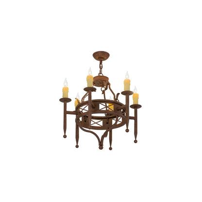 Jasmine 6 Light 24" Wide Taper Candle Style Chandelier
