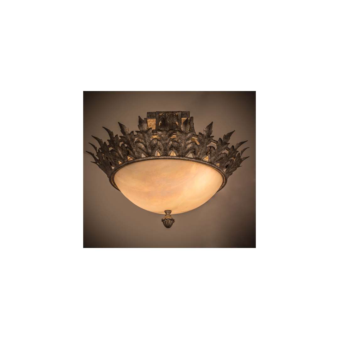 Hampton 2 Light 16" Wide Semi-Flush Bowl Ceiling Fixture