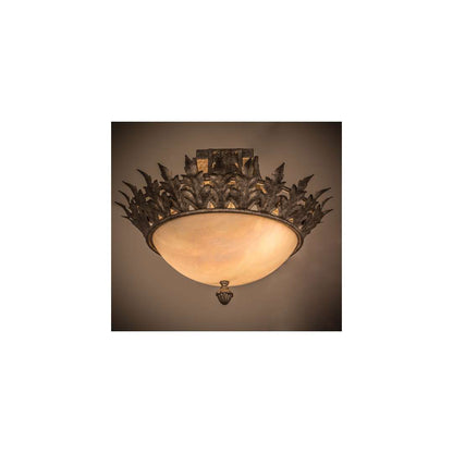 Hampton 2 Light 16" Wide Semi-Flush Bowl Ceiling Fixture
