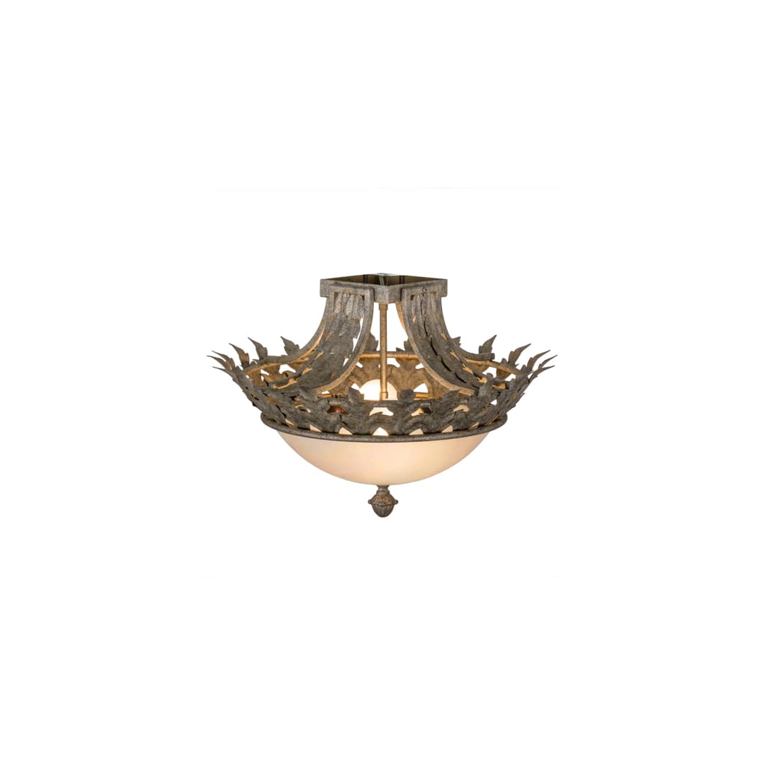 Hampton 2 Light 16" Wide Semi-Flush Bowl Ceiling Fixture
