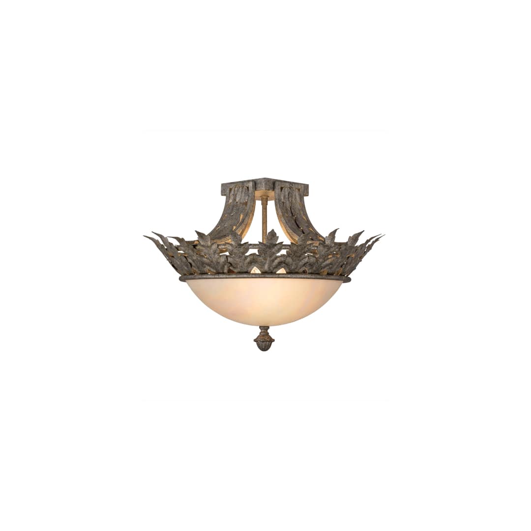 Hampton 2 Light 16" Wide Semi-Flush Bowl Ceiling Fixture