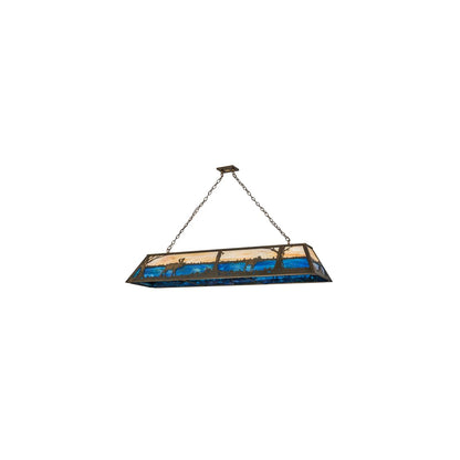 Moose at Lake 8 Light 17" Wide Linear Pendant