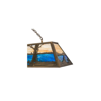 Moose at Lake 8 Light 17" Wide Linear Pendant