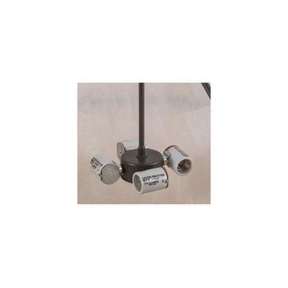 Almeria 4 Light 32" Wide Semi-Flush Bowl Ceiling Fixture with Whitestone Idalight Shade- Timeless Bronze Finish