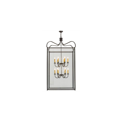 Rennes 12 Light 43" Wide Taper Candle Pendant