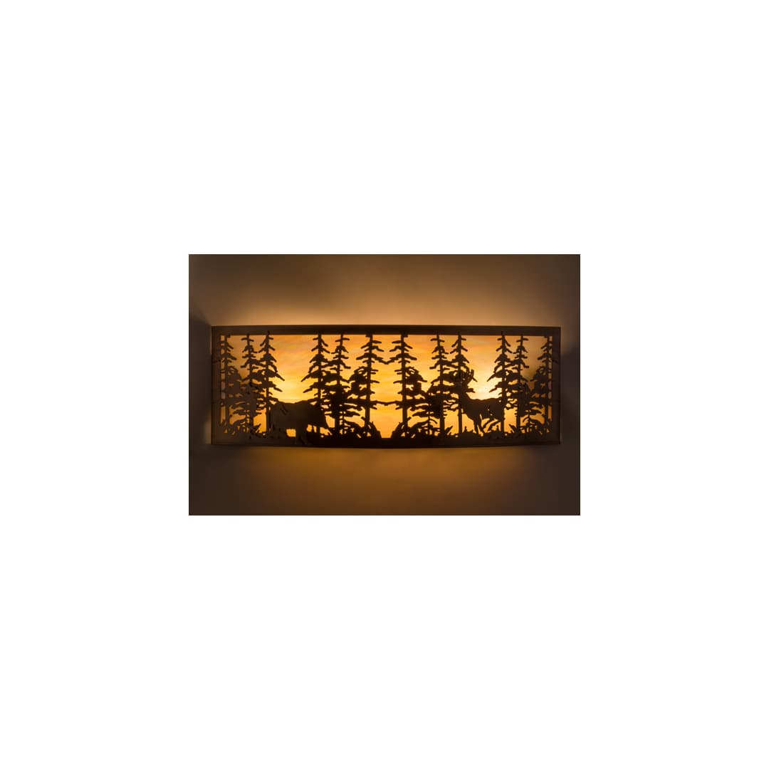 Tall Pines 4 Light 12" Tall Wall Sconce
