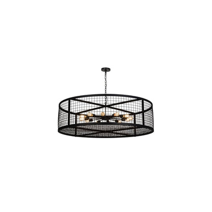 Paloma Golpe 12 Light 60" Wide Cage Pendant