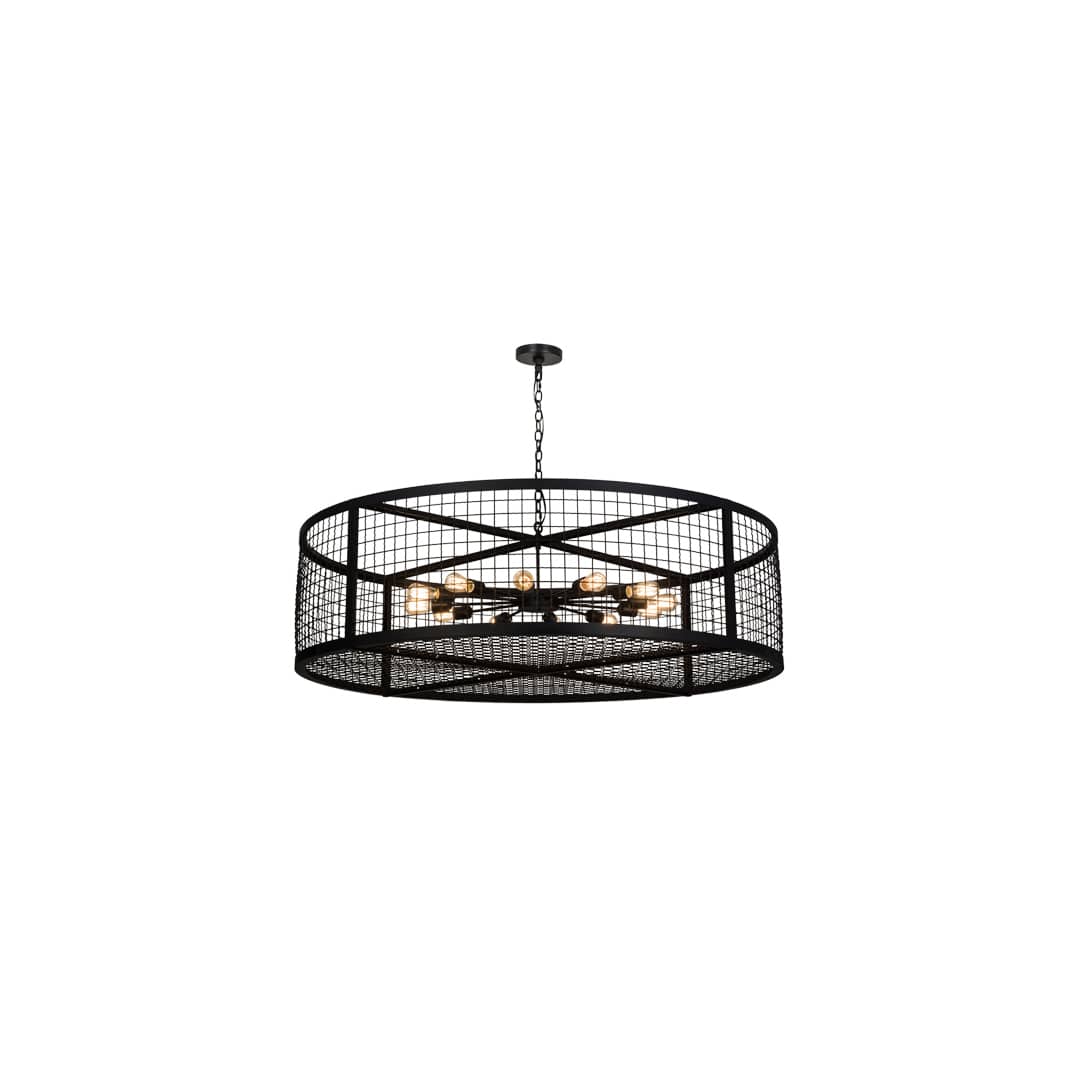 Paloma Golpe 12 Light 60" Wide Cage Pendant