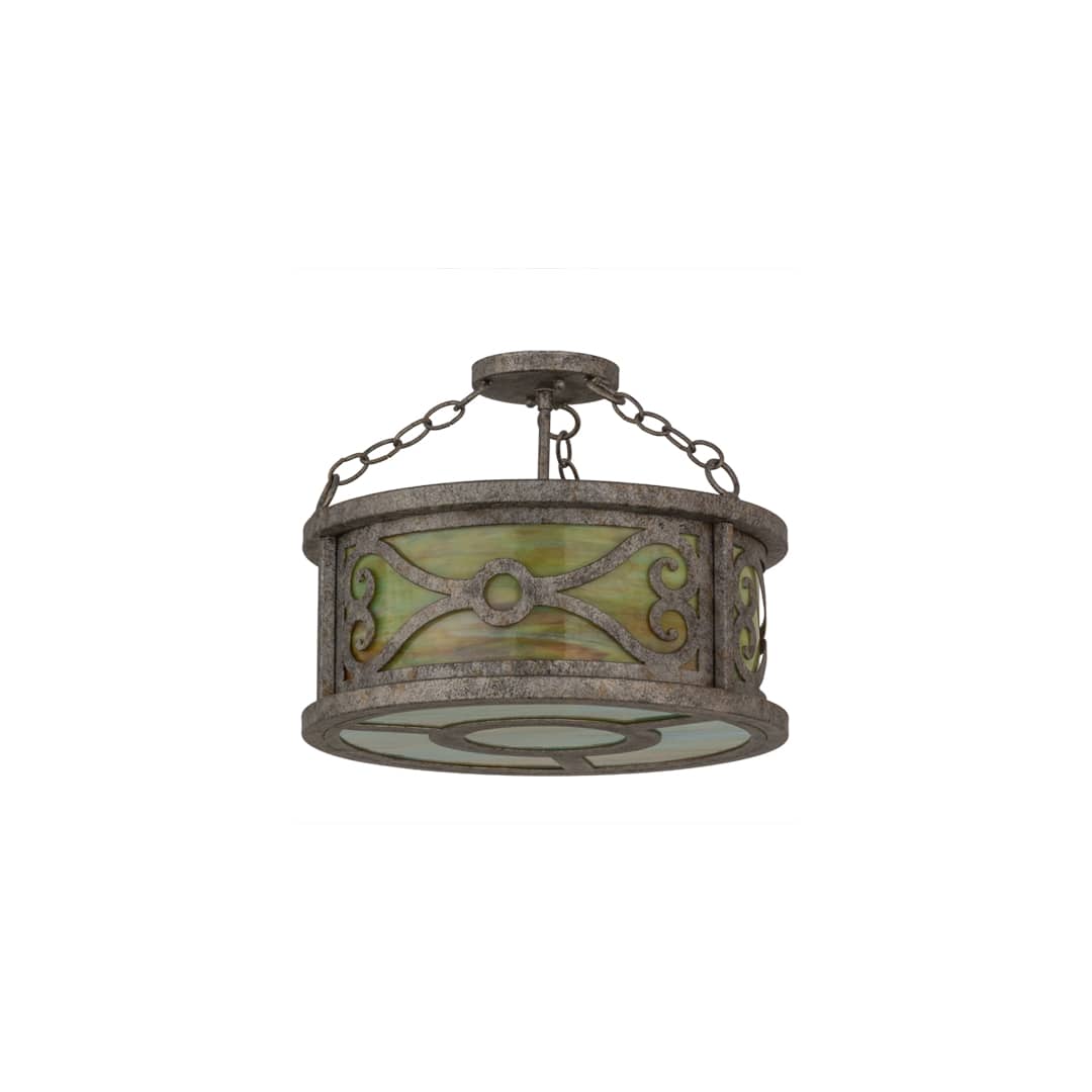 Donya 3 Light 16" Wide Semi-Flush Drum Ceiling Fixture