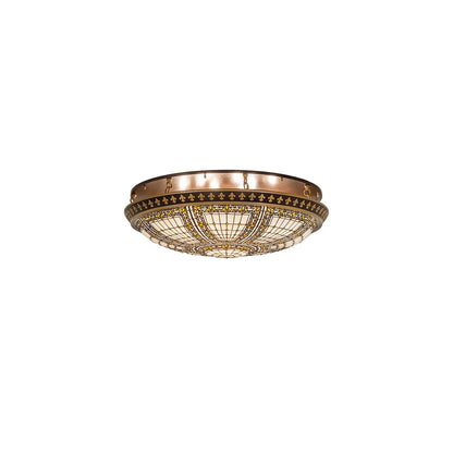 Fleur-de-lis 8 Light 44" Wide Semi-Flush Bowl Ceiling Fixture